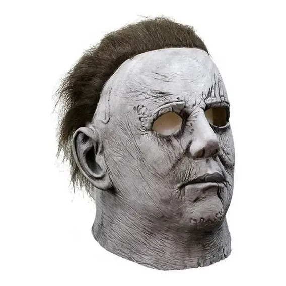 Mascara Latex Terror Michael Myers Halloween Realista Cor Branco Foto 1