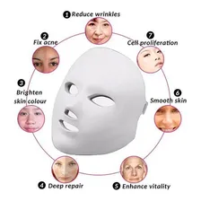 Mascara Led Estetica Facial 7 Cores Tratamento De Pele Foto mini 3