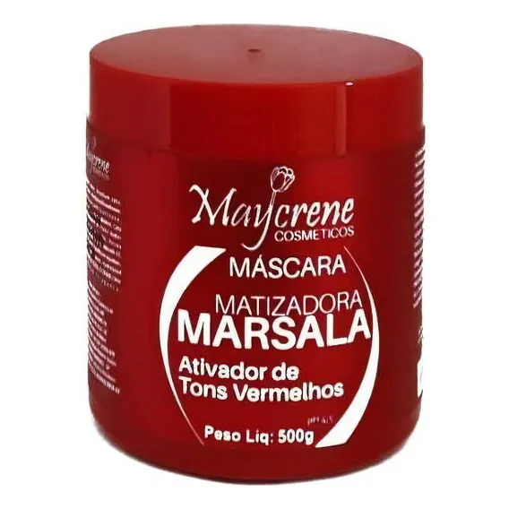 Máscara Matizador Marsala Maycrene 500g Foto 1