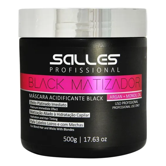 Máscara Matizadora Acidificante Black 500g Foto 1