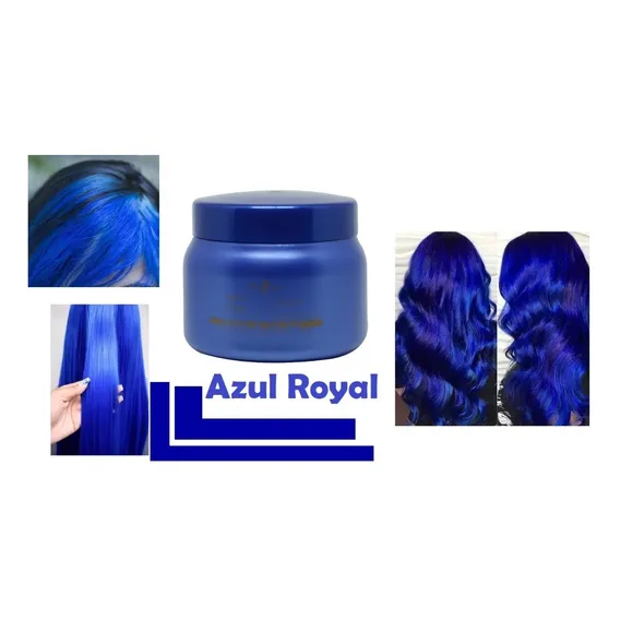 Máscara Matizadora Azul Royal Óleo Argan 250g Mairibel Foto 1