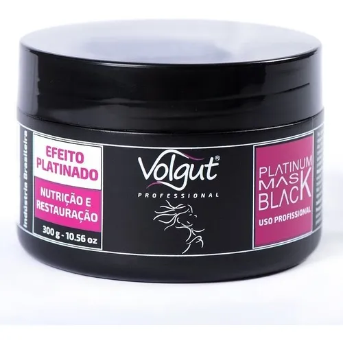 Máscara Matizadora Black 300g Volgut - Efeito Platinado Foto 1
