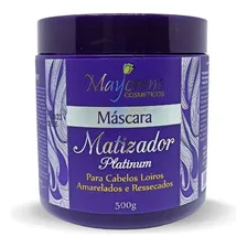 Máscara Matizadora Platinum Cabelos Loiros Maycrene 500g Foto mini 1