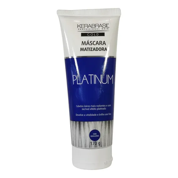Máscara Matizadora Platinum Efeito Platinado Kerabrasil Foto 1