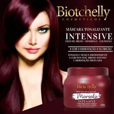 Máscara Matizadora Tonalizante Marsala 250g Biotchelly Foto mini 2