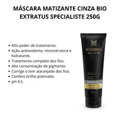 Máscara Matizante Cinza Specialiste 250g Bio Extratus Foto mini  3