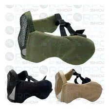 Mascara Meia Face Confort Metal Proteçao Orelha Airsoft Cor Verde Foto mini 4