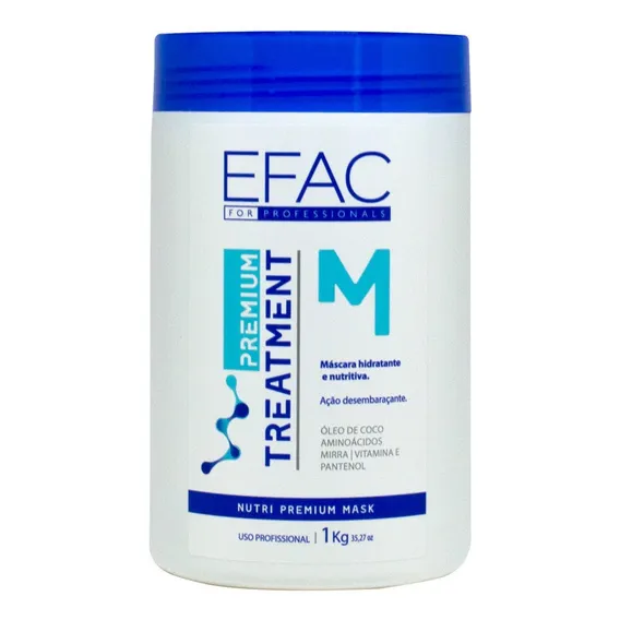Máscara Nutritiva E Hidratante Premium 1kg Efac Foto 1