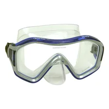 Máscara Óculos Rio Fun Dive - Mergulho, Snorkel, Apneia - Lente Única E Vidros Temperados Cor Transp / Azul Foto mini 1