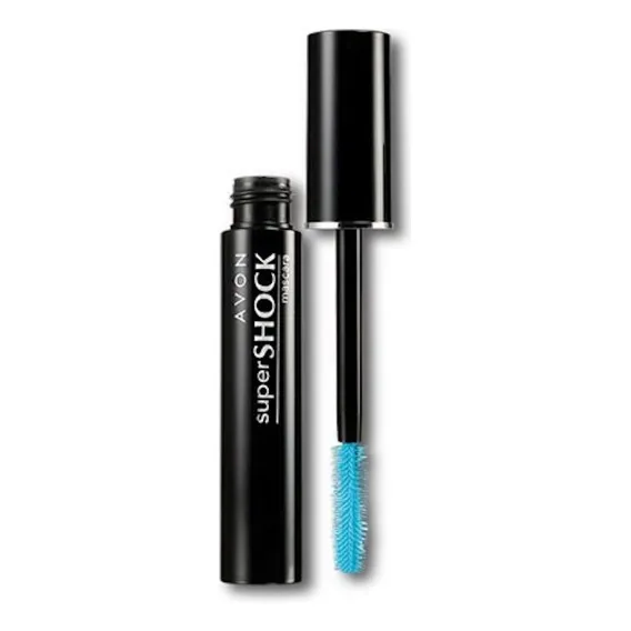 Máscara para cílios Avon True Color Supershock Intenso Volume 10g cor preto Foto 1