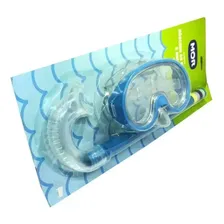Máscara Para Mergulho E Snorkel Infantil Azul 1884 - Mor Foto mini 2
