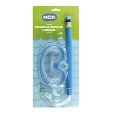 Máscara Para Mergulho E Snorkel Infantil Azul 1884 - Mor Foto mini 3