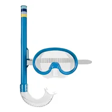 Máscara Para Mergulho E Snorkel Infantil Azul 1884 - Mor Foto mini 1