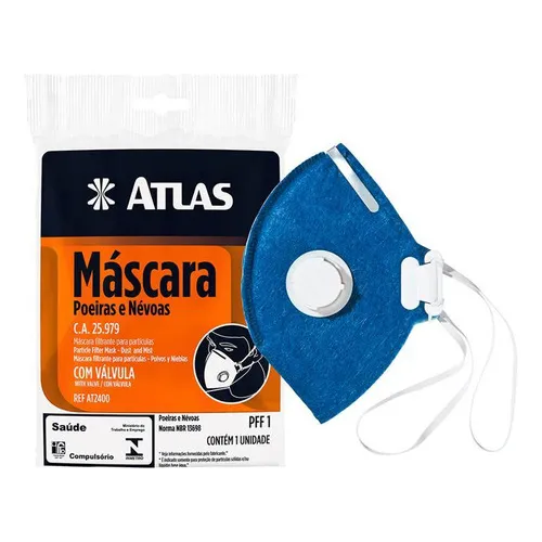 Máscara Pff1 Com Válvula Atlas Foto 1