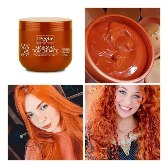 Mascara Pigmentante Veggue Profissional Máscara Pigmentante Ruivo Mask tom ruivo Foto 1