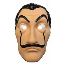 Máscara Plástica Salvador Dali La Casa De Papel - Kit Com 10 Foto mini 2