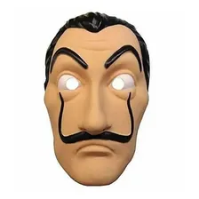 Máscara Plástica Salvador Dali La Casa De Papel - Kit Com 10 Foto mini 4