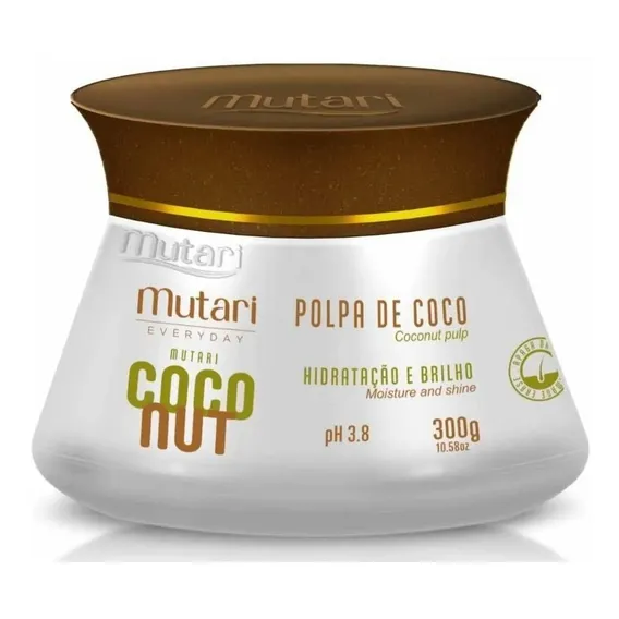 Máscara Polpa De Coco Mutari Coconut Hidratação E Brilho Foto 1
