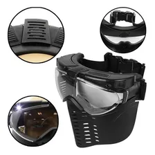 Máscara Proteção Airsoft Paintball Ventz Ntk Led Ventilador Cor Preto Foto mini 3