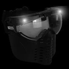 Máscara Proteção Airsoft Paintball Ventz Ntk Led Ventilador Cor Preto Foto mini 4