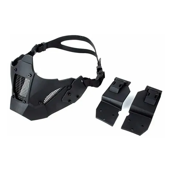 Máscara RÃgida Airsoft Jay Fast Telada Proteção Segurança Cor Preto Foto 1