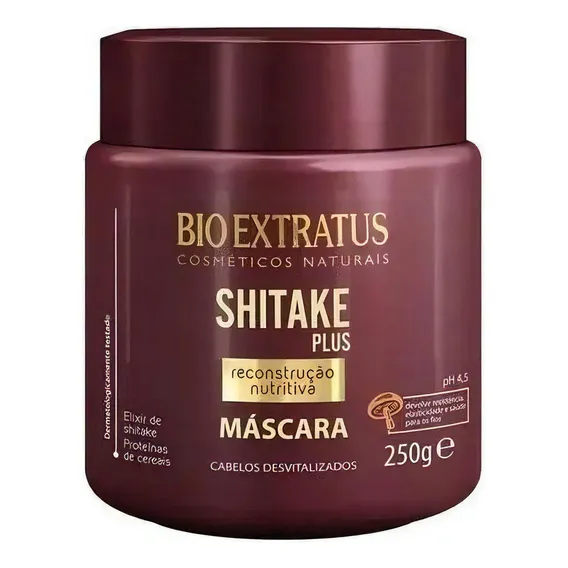 Máscara Shitake Plus Reconstrução 250g Bio Extratus Foto 1