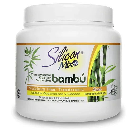 Máscara Silicon Mix Creme Tratamento Cabelo Bambu 1kg 1020g Foto 1