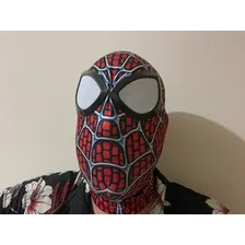 Máscara Spiderman Homem Aranha Tecido Leve E Respirável Pov Cor Vermelho Foto mini  2