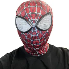 Máscara Spiderman Homem Aranha Tecido Leve E Respirável Pov Cor Vermelho Foto mini 4