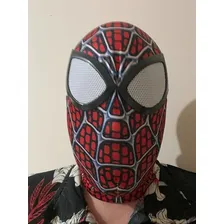 Máscara Spiderman Homem Aranha Tecido Leve E Respirável Pov Cor Vermelho Foto mini  3