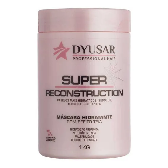 Máscara Super Reconstrução Efeito Teia Máscara Capilar Dyusar 1kg Foto 1