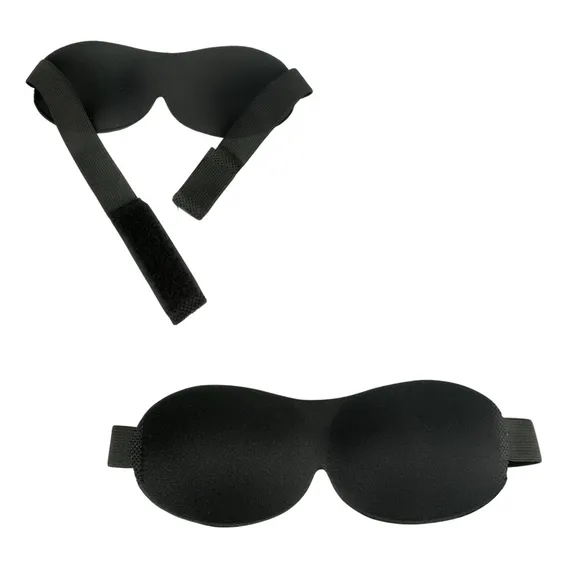 Máscara Tapa Olho Para Dormir 3d Mascara Para Dormir Full Cor Preto Foto 1