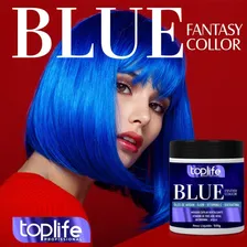 Máscara Tonalizante Blue 500gr Toplife Pronta Foto mini 2