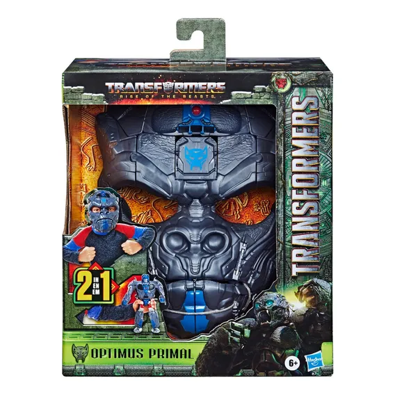 Máscara Transformers 2 Em 1 Optimus Primal F4650 Hasbro Foto 1