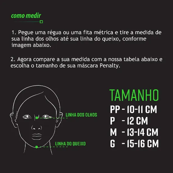 Máscara Treino Block Penalty Cor Preto Tamanho PP Foto 1