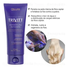 Máscara Trivitt Itallian Color Hairtech Hidratação Matizante De 200ml 200g Foto mini 4