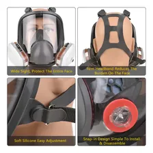 Máscaras De Gás Para Respiradores Viseira Capacete Foto mini 4
