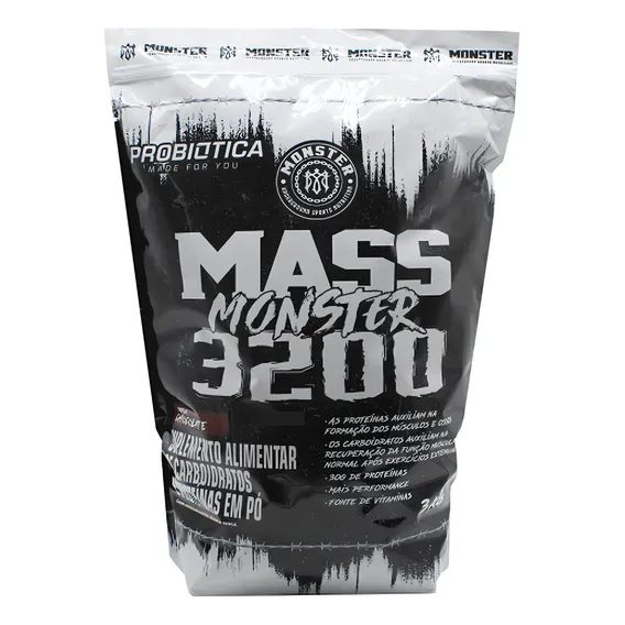 Massa 3200 Suplemento Hipercalorico Chocolate Probiotica 3kg Foto 1