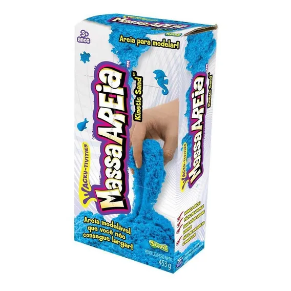 Massa Areia Kinetic Sand Colorida Sortida Sunny 453g Foto 1