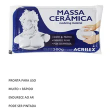 Massa Cerâmica Pra Modelagem 500 Gramas - Acrilex Foto mini  3