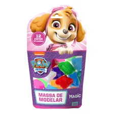 Massa De Modelar 12 Cores 2 Moldes Patrulha Canina - Rosa Foto mini 1
