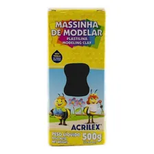 Massa De Modelar Acrilex 500g Preta 520 Foto mini 1