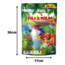 Massa Eva Artesanato Massinha De Modelar 30 Cores Slime 300g Cor Dinossauro Foto mini 3