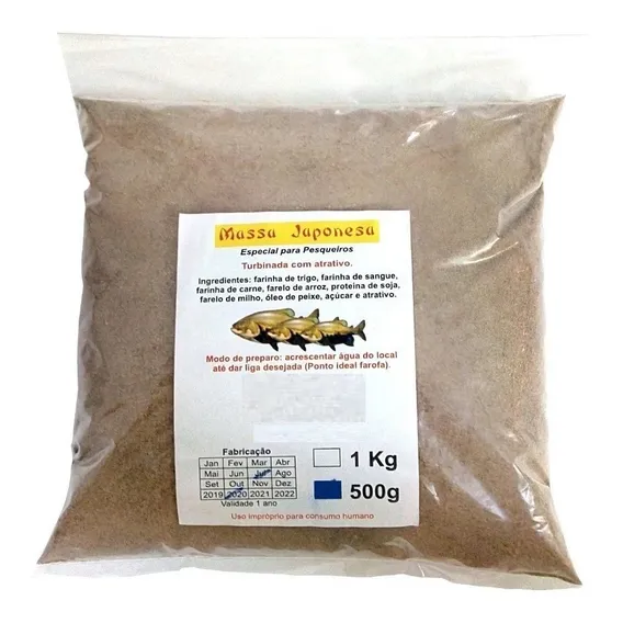 Massa Japonesa Tradicional 500g - Para Pesca Tamba, Pacu Foto 1