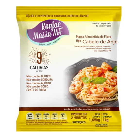 Massa Konjac Shirataki Cabelo De Anjo 1kg - Konjac Mf Foto 1