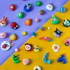 Massa Massinha Eva 20 Cores Modelar Artesanato Make+ 250g Foto mini 4