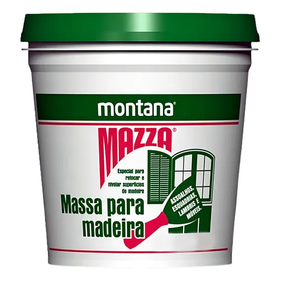 Massa Para Madeira Mazza Mogno 400g Montana Foto 1