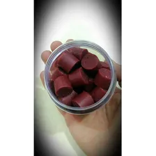 Massa Para Pesca Aprazível Cortada Pote 160g Sabor Minhoca Cor Vermelho Foto  mini 1