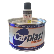 Massa Plástica Cinza Com Catalisador Carplast 400g Foto mini 1