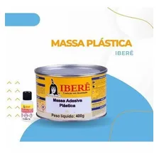 Massa Plástica Ibere Com Catalisador 400g Branca Foto mini 4